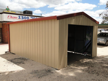 Workshop & Storage Shed with Roller Door - 3.6Wx6.05Lx2.2H C-Section frame - Shed City